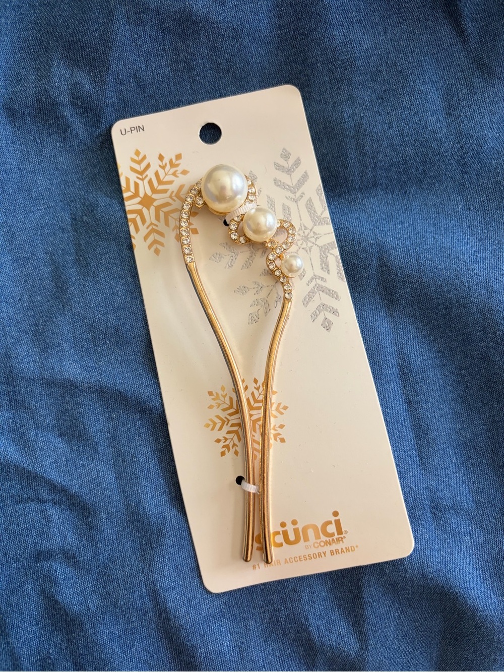 Scünci Swirl Pearl Hair Pin